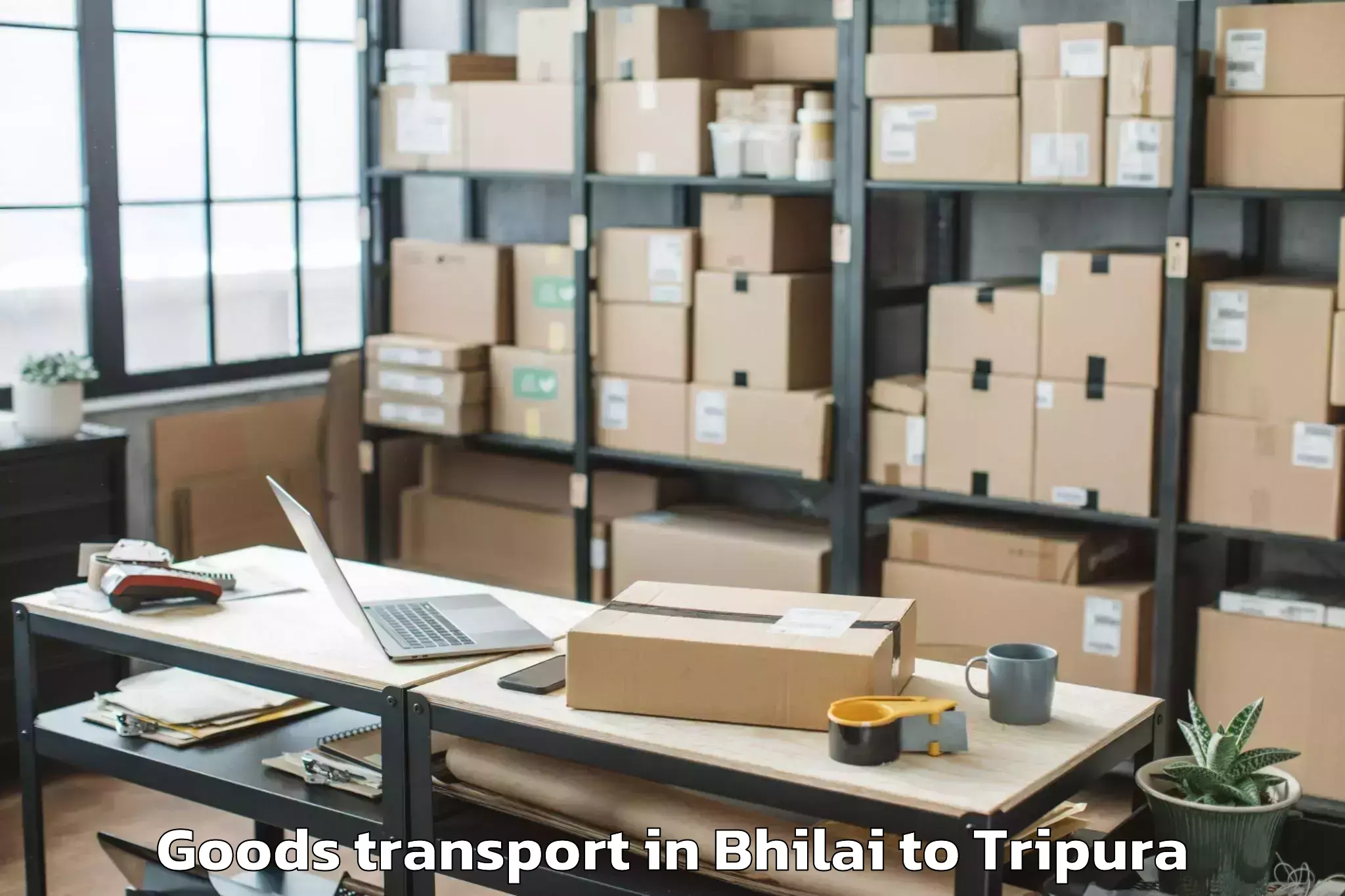 Book Bhilai to Belonia Goods Transport Online